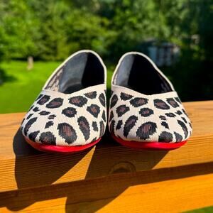 Kelly & Katie size 9 Fonzie Leopard Cheetah Print Ballerina Pointed Toe Flats